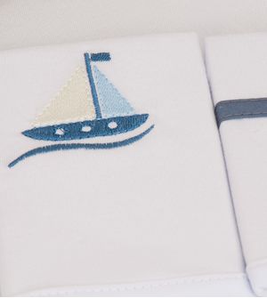 Kit Paninho de Boca Linho Náutico com 2 Peças