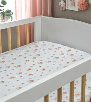 Lençol Avulso com Elástico para Berço Americano Estampado - 2983