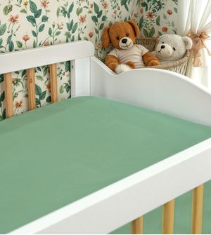 Lençol Avulso com Elástico para Berço Americano Liso - 4659
