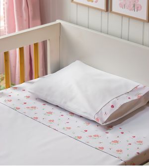 Jogo de Lençol para Berço Americano Estampado com 3 Peças - 4673