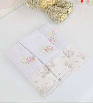 Kit Fralda de BocaOmbro Com 3 Unidades - 24714F