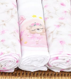 Kit Fralda Mimo Com Bainha 5 Unidades  - 5280