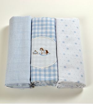 Cueiro Flanelado com 3 Peças - 4931