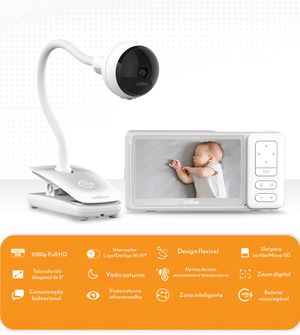 Babá Eletrônica Giraffe Pro Max Com Monitor Chillax