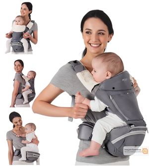 Canguru Confort Seat 4 em 1 Cinza Twibex Premium