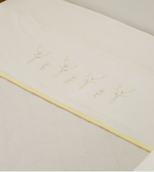 Jogo de Lençol para Berço Bordado - 25780F