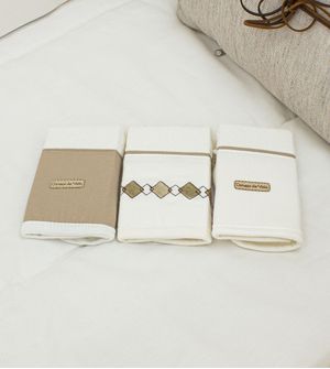 Kit Toalha de Boca Naturale com 3 unidades