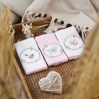 Kit Babete com 3 Peças 40x40cm - 1531