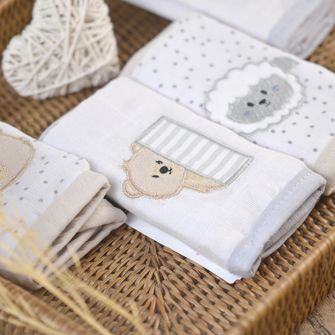 Paninho de Boca com Prendedor de Chupeta 4 Peças - 3570