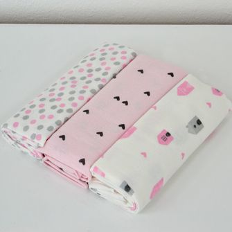 Cueiro Estampado com 3 Peças - 4302