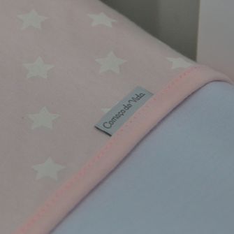 Jogo de Lençol para Berço Americano Estrelinha com 3 Peças