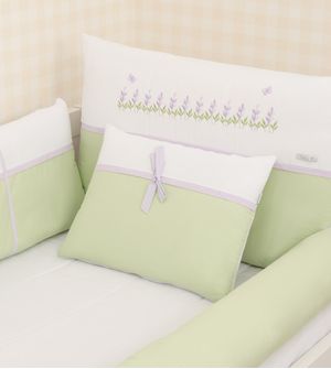 Kit de Berço Lavanda Pop com 5 Peças