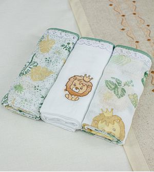 Kit Fralda com Bainha 3 Unidades Dengo