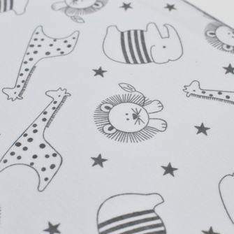 Jogo de Lençol para Mini Berço Safari 1,03 x 0,78 cm