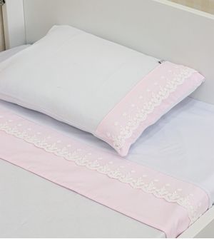 Jogo de Lençol para Berço Americano Helena com 3 Peças