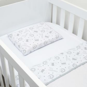 Jogo de Lençol para Berço Americano Safari com 3 Peças