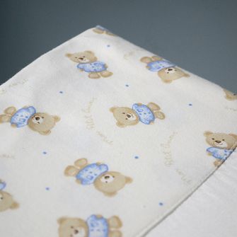 Jogo de Lençol para Mini Berço Petit Azul