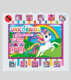 Livro Brincando de Colorir Unicórnios