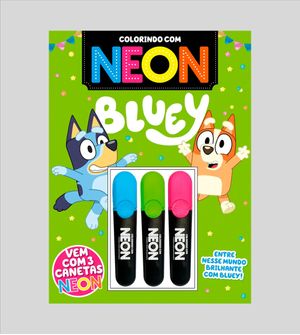 Colorindo com Neon com 3 Canetas - Bluey