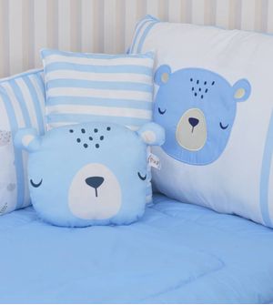 Kit Berço Urso Azul com 8 peças