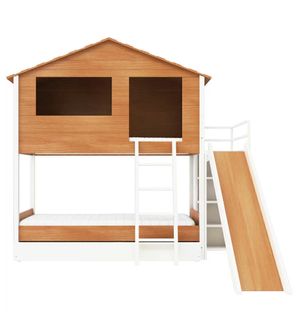 Casinha para Beliche Açaí Cia do Móvel - Branco/Jequitibá