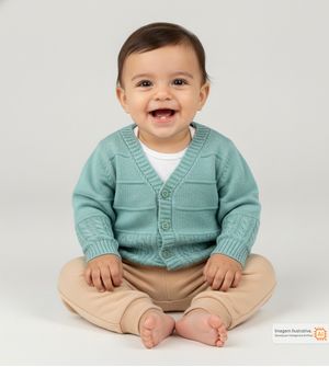 Casaco Trançado Verde