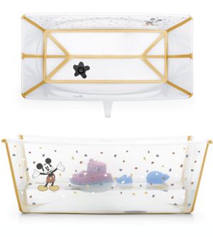 Banheira Flexível Transparente Mickey Plug Térmico Stokke