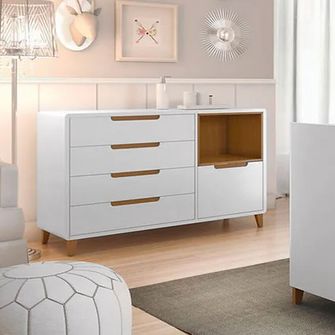 Cômoda Capri Com Nicho Puppi Móbile