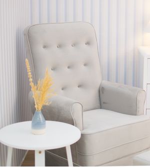 Poltrona Amamentação Julia com Puff e Balanço Gariani