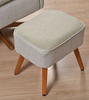 Poltrona Amamentação Isadora Balanço e Giro com Puff