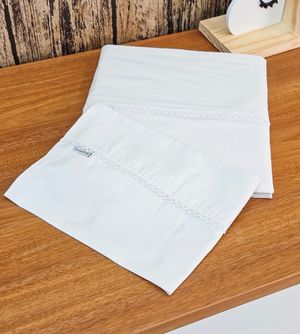 Jogo de Lençol para Berço Americano Blanc com 3 Peças