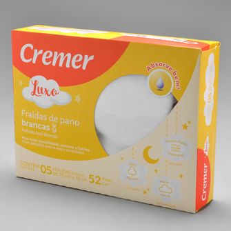 Fralda Luxo Branca