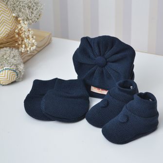 Kit Sapatos Luvas e Touca 1005 - Tam. RN