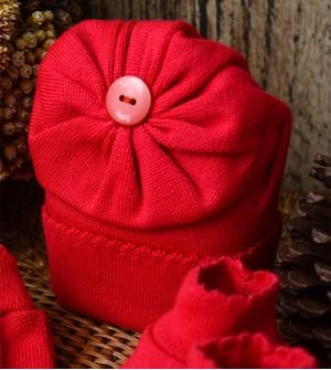 Kit Touca Luva e Sapato Botão 1016 - Tam. RN