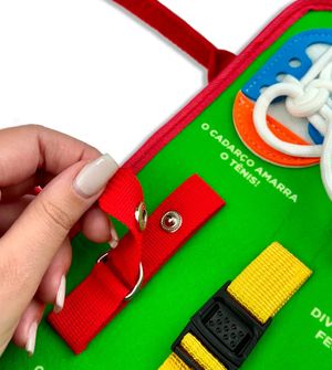 Meu Livrinho Sensorial Montessori Aprendendo as Horas