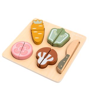 Kit Vegetais com Corte em Madeira