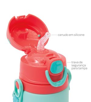 Garrafinha Alumínio Animal Fun 450ml Macaco - 12116