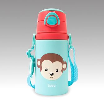Garrafinha Alumínio Animal Fun 450ml Macaco - 12116