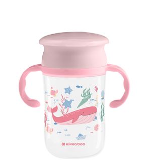 Copo 360° Deep Sea 300ml Rosa - Kikka boo