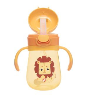 Copo com Alça e Canudo 300ml Leão Leo - Kouii