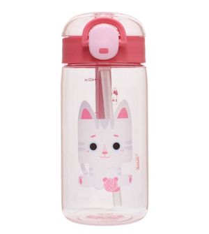 Garrafa com Canudo 460ml Gato Mia - Kouii