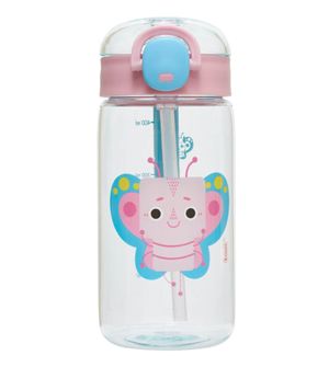 Garrafa com Canudo 460ml Borboleta Pipa - Kouii