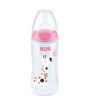 Mamadeira First Choice 300ml + 6 meses Nuk - Rosa