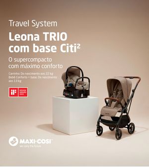 Carrinho Travel System Leona 2 TS TRIO Exclusivo Site
