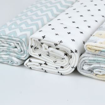 Cueiro Estampado com 3 Peças - 4105