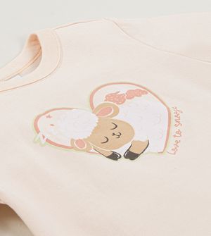 Conjunto Pijama Moletom Ovelhinha