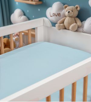 Lençol Avulso com Elástico para Berço Americano Liso - 4659
