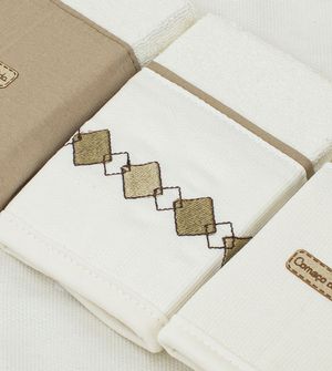 Kit Toalha de Boca Naturale com 3 unidades