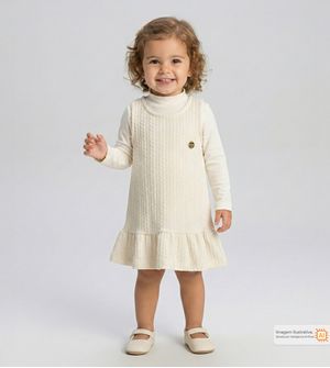 SalopeteBlusa Malha Tricot Off White