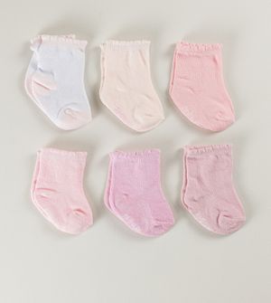 Kit Meia Semaninha Básica com 7 unidades - 0 a 7 meses